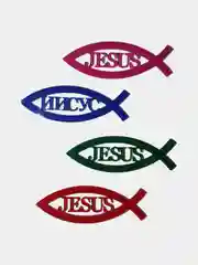 Наклейка-шилдик "Рыбка Jesus"