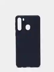 Темно-синий чехол Samsung Galaxy A21 ( Самсунг A 21 ) силиконовый цветной матовый