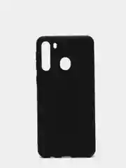 Черный чехол Samsung Galaxy A21 ( Самсунг A 21 ) силиконовый цветной матовый