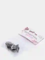 Застёжка для сумки, 3 х 2 см, цвет чёрный никель