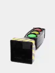 Черный светофор со светом и звуком