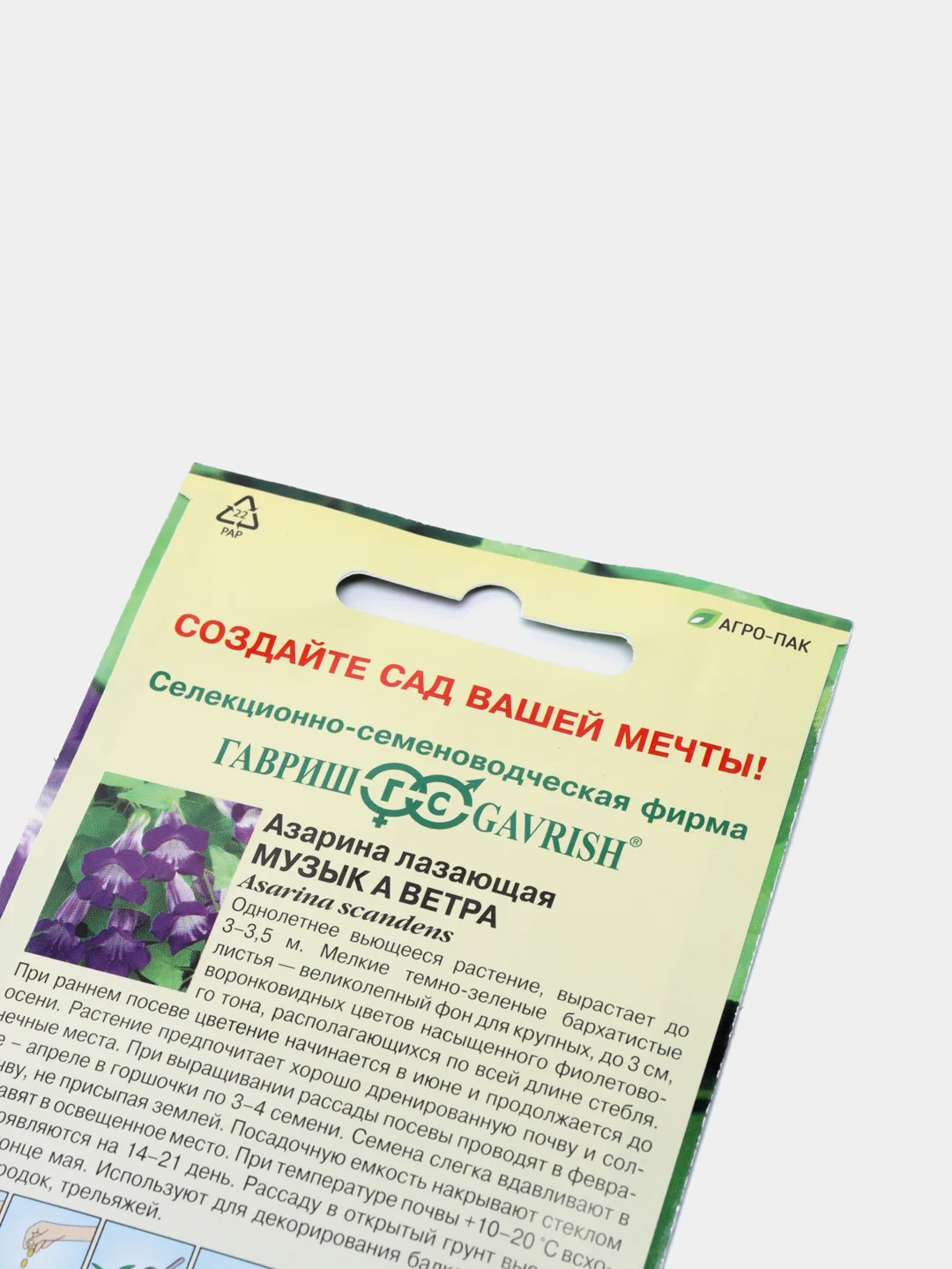 Азарина Музыка ветра (семена,цветы)