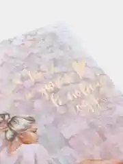Конфетный открытка на акварельном картоне, тиснение, Новый год, 10 х 15 см, 6 видов