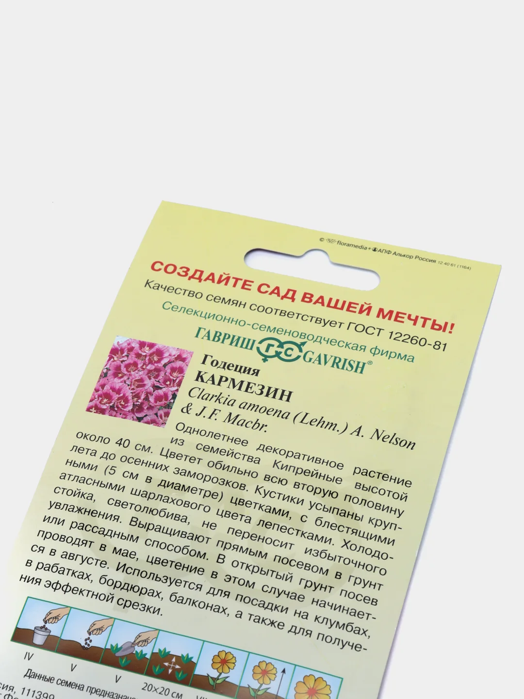 Годеция Кармезин (семена,цветы)