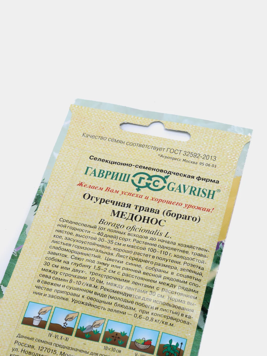 Огуречная трава бораго Медонос (семена,цветы)
