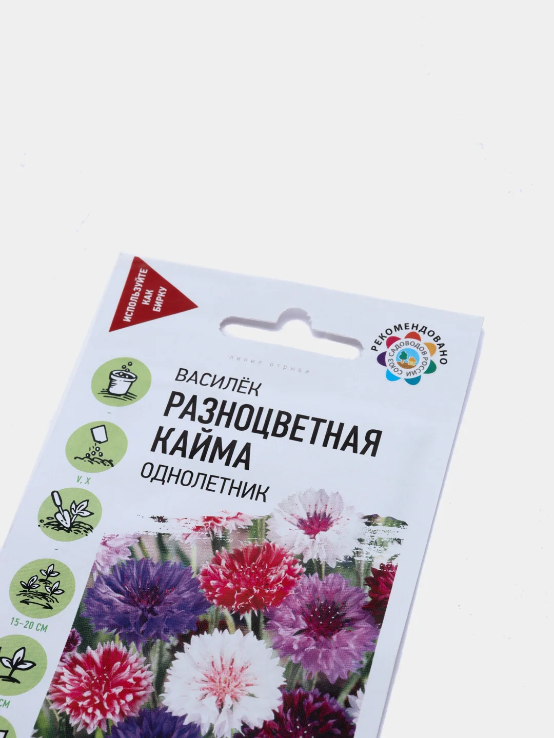 Василек "Разноцветная кайма" семена, цветы