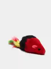 Красный игрушка для кошек Beeztees "Мышь", плюшевая, 5 см