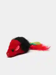 Красный игрушка для кошек Beeztees "Мышь", плюшевая, 5 см