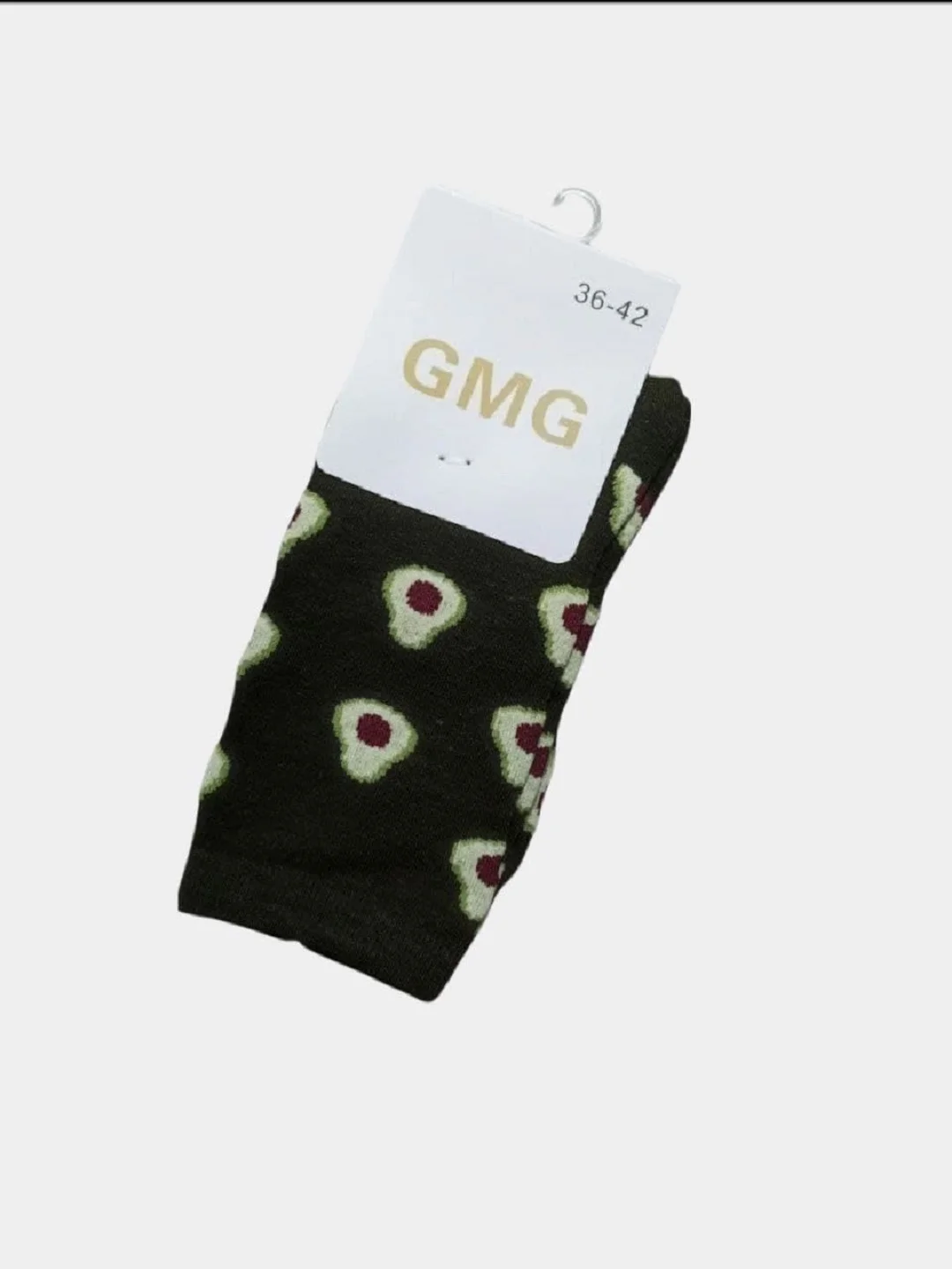 Тёмно-зелёный носки высокие GMG Fruit & Food, размер 36-42