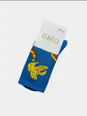 Голубой носки высокие GMG Fruit & Food, размер 36-42