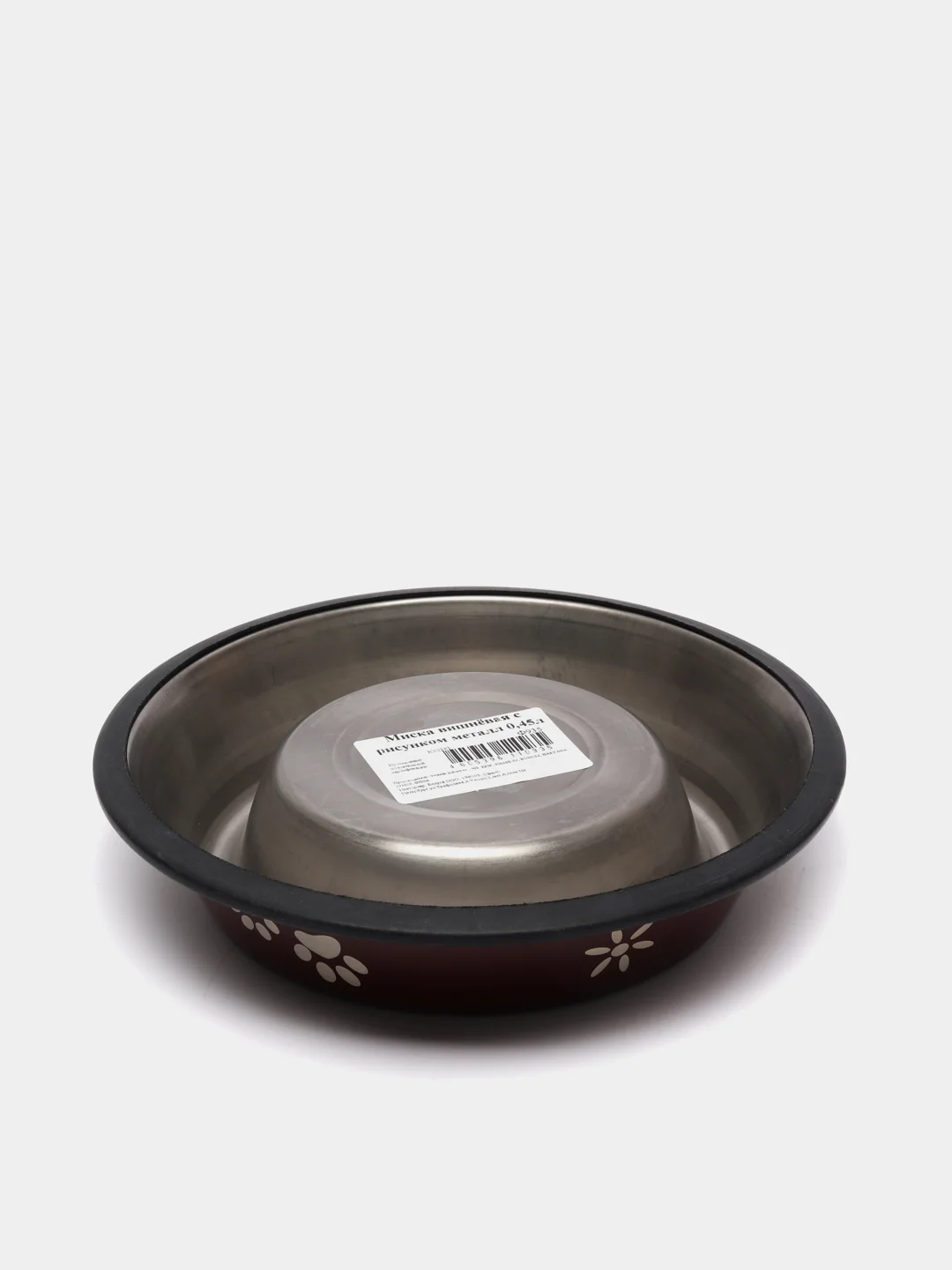 Миска ZR на резинке, металл, 0.45 л