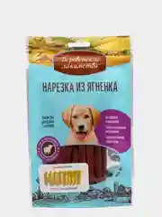 Деревенские лакомства Нарезка из ягненка для щенков (100% мясо), 90 гр