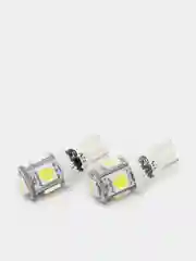 Лампа светодиодная LED Т10/белый/ (W2,1x9,5d) 5SMD 5050 3 chip, W5W, блистер 2 шт