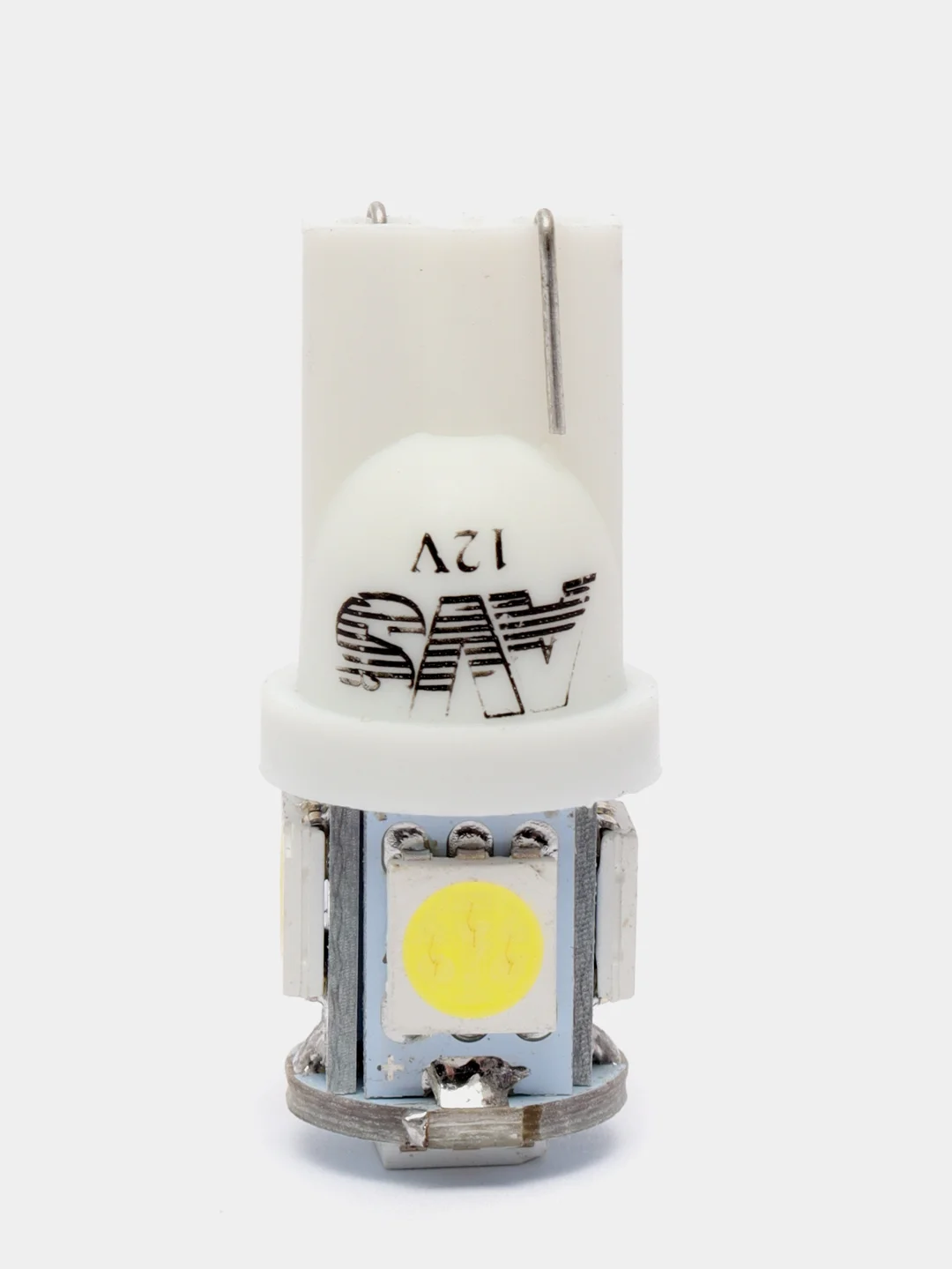 Лампа светодиодная LED Т10/белый/ (W2,1x9,5d) 5SMD 5050 3 chip, W5W, блистер 2 шт