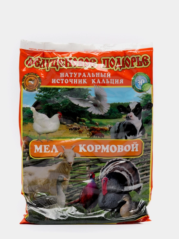 Мел кормовой 1 кг для животных