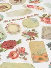 Наклейки для скрапбукинга "Розы" из washi-бумаги, 64 штуки, 32 дизайна, 662266