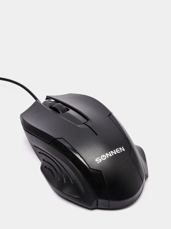 Мышь проводная SONNEN М-713, USB, 1000dpi, 2 кнопки+колесо-кнопка, оптическая