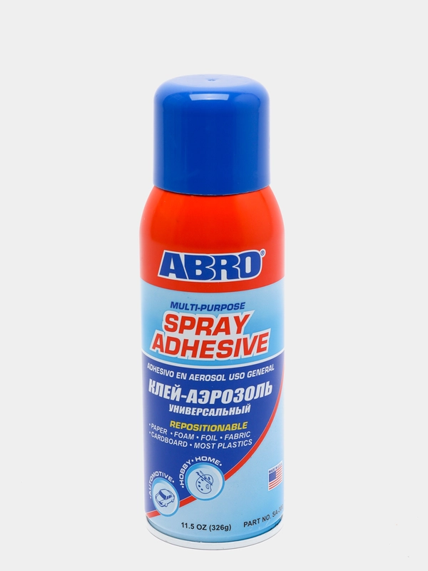 Клей-аэрозоль ABRO, универсальный, 326 г