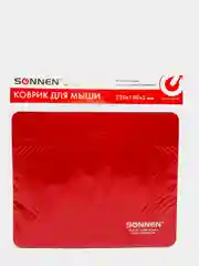 Коврик для мыши SONNEN "RED", резина+ткань
