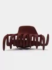 Оливковый каучуковый крабик для волос 8 см