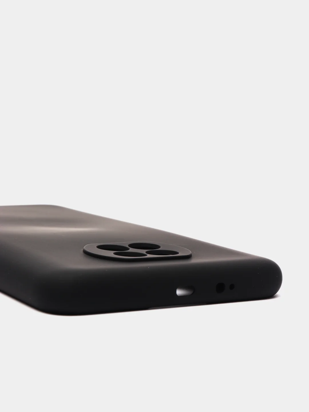 Темно-синий чехол для Xiaomi Redmi Note 9T силиконовый c soft touch покрытием