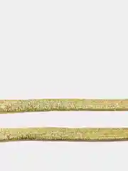 Золотой шнурки плоские, металлизированные, декоративные 110 см
