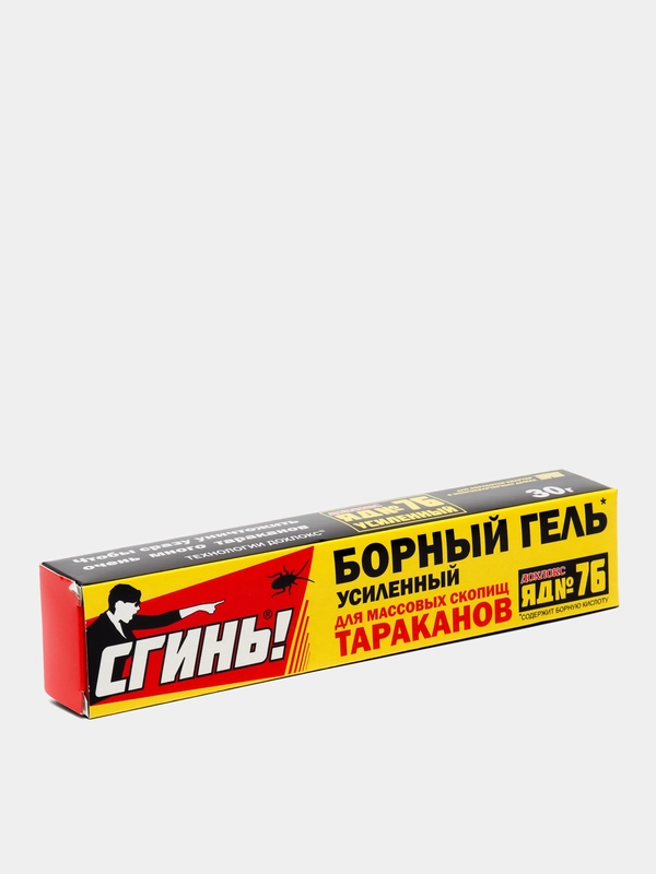 Усиленный гель от тараканов Дохлокс "Сгинь №76", шприц, 30 г