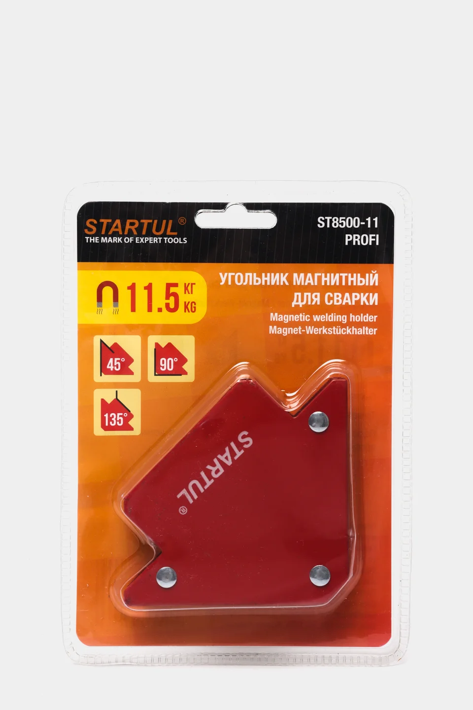 Угольник магнитный для сварки 11,5 кг STARTUL PROFI (струбцина магнитная)