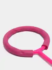 Фуксия светящаяся LED скакалка на одну ногу Нейроскакалка