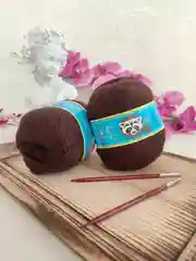 Коричневый пряжа пух норки/пряжа