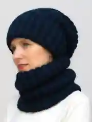 Индиго комплект женский зимний шапка+снуд Жасмин
