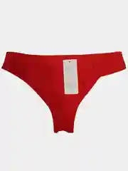 Алый стринги женские