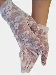 Белый перчатки кружевные гипюровые , перчатки сетчатые