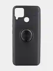 Черный чехол для Realme C15 с кольцом
