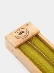 Лайм свечи из пчелиного воска декоративные, 2 штуки