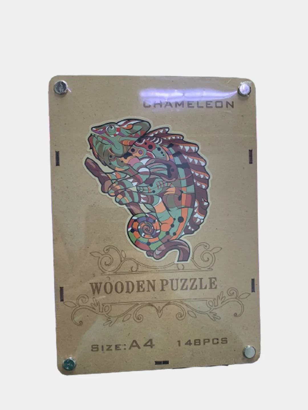 Зеленый деревянные пазлы Wooden Puzzle размер А4