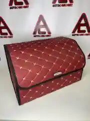 Бордовый саквояж (СУМКА-ОРГАНАЙЗЕР) ИЗ КОЖЗАМА В БАГАЖНИК АВТО