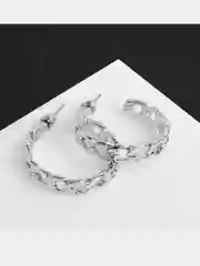 Серьги-кольца, серьги-цепочки, серьги с цепью, серьги-цепи, подарок женщине