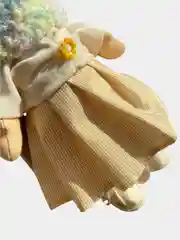 Желтый кукла мягкая, интерьерная, ручная работа