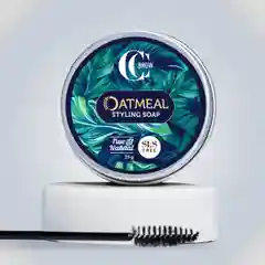Мыло для укладки и фиксации бровей овсяное со щеточкой, True and Natural, 35 g