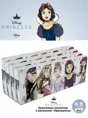 Набор 20 пачек бумажных платочков"Принцессы"с рис.,4 сл.,21х21см,World Cart (PCS/набор/20)