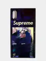 Алый чехол iPhone X iPhone XS стеклянная понель