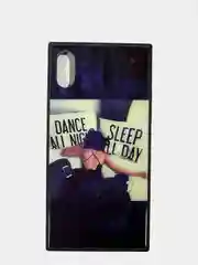 Зеленый чехол iPhone X iPhone XS стеклянная понель