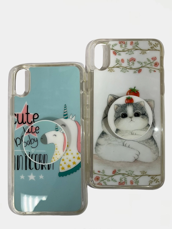 Чехол для iPhone X / iPhone XS Popsocket пластик / силикон
