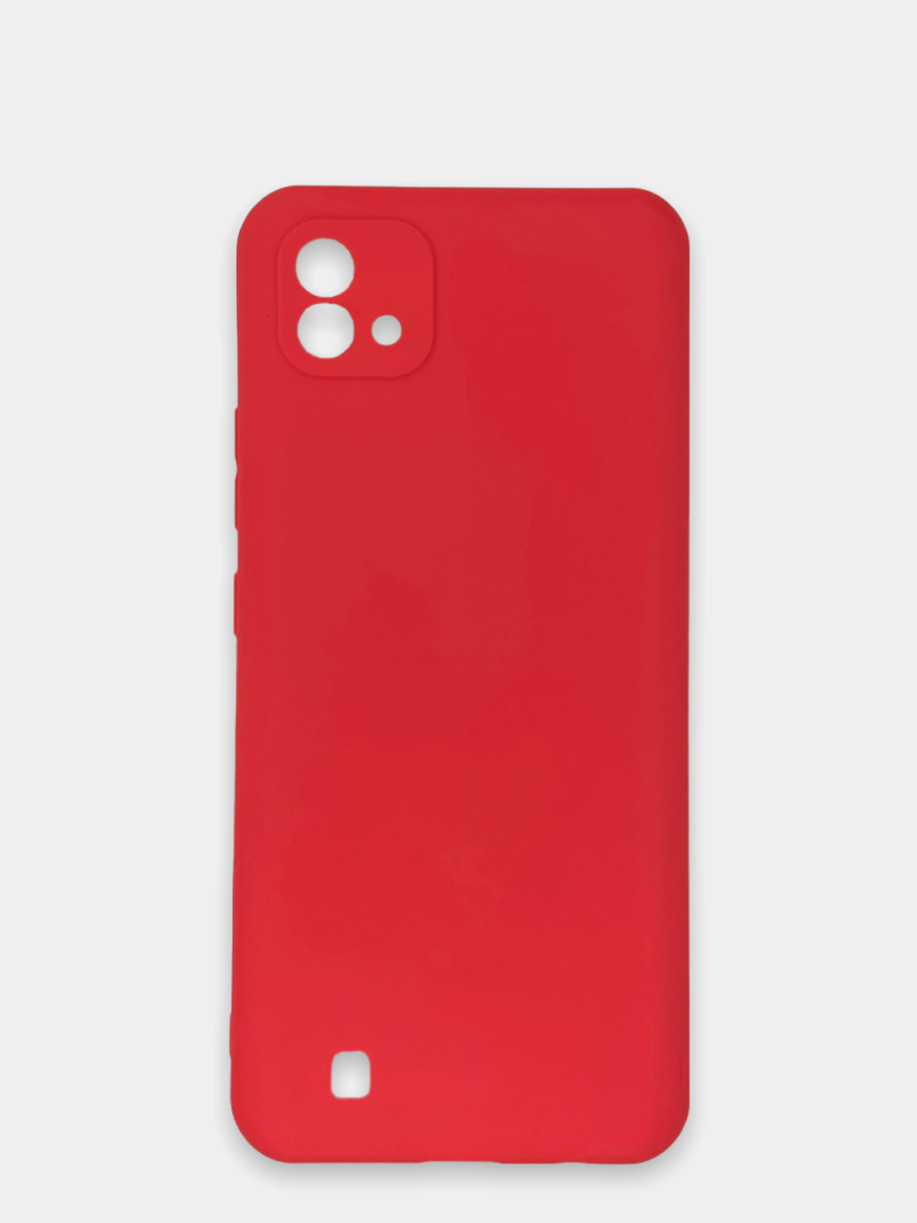 Красный чехол Realme C11 2021 / Realme C20 Реалми С11 2011 / С20 силиконовый цветной матовый