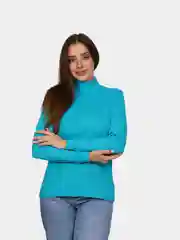 Бирюзовый водолазка базовая ,джемпер,женский лонгслив.