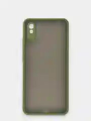 Лесной зеленый чехол Xiaomi Redmi 9A, Сяоми Редми 9А пластиковый матовый с цветными кнопками