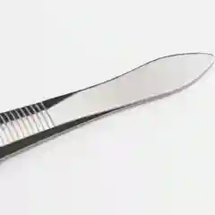 Серебряный пинцет для бровей профессиональный косметический, скошенный край