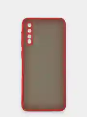 Красный чехол Samsung Galaxy A50 / A50s / A30s, пластиковый, матовый с цветными кнопками