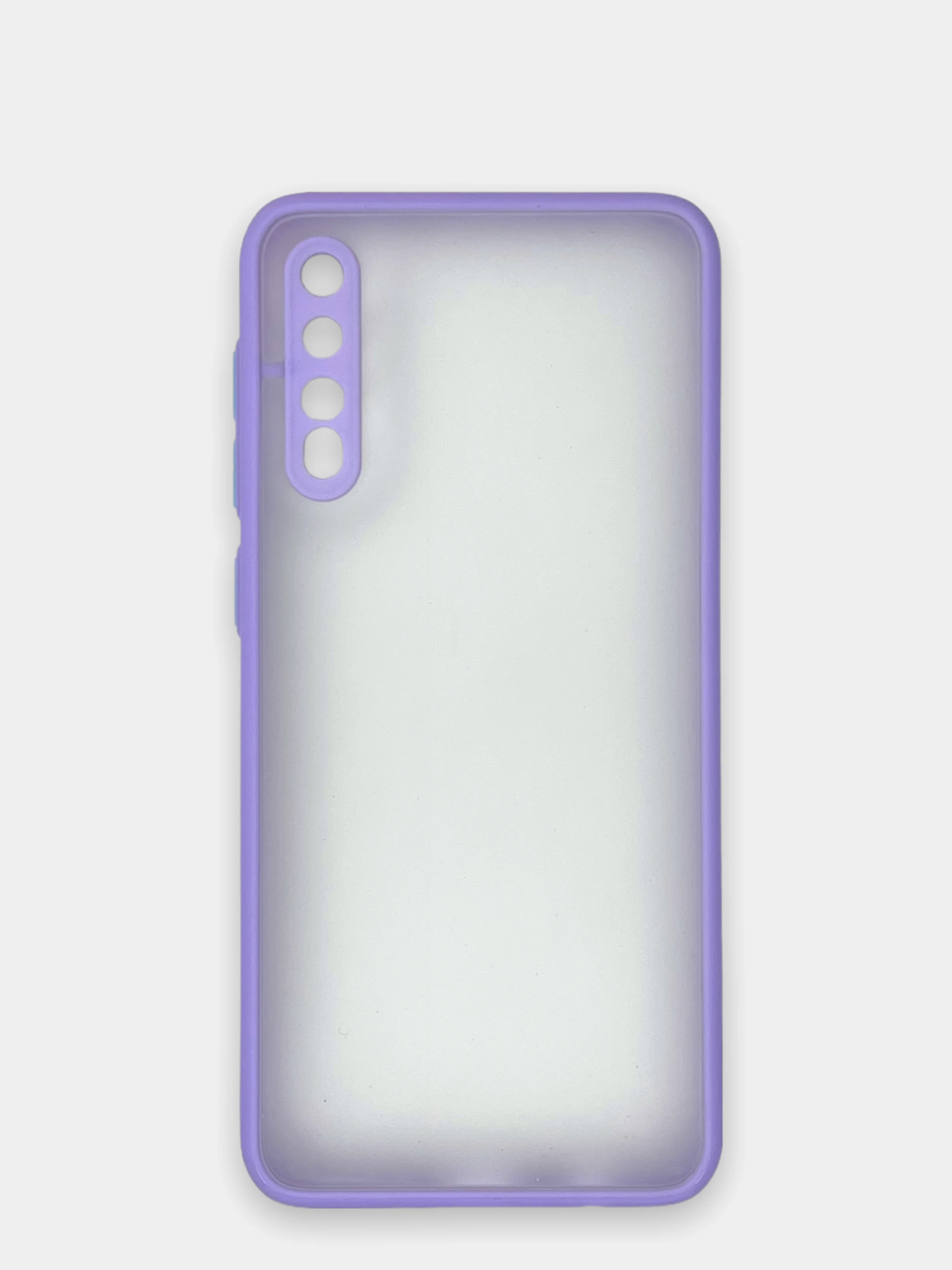 Лавандовый чехол Samsung Galaxy A50 / A50s / A30s, пластиковый, матовый с цветными кнопками